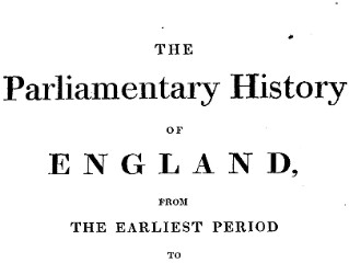 Cobbett's Parliamentary History