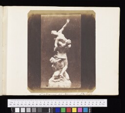 Digital surrogate of Statuette of "The Rape of the Sabines" after Giambologna, on a round tabletop